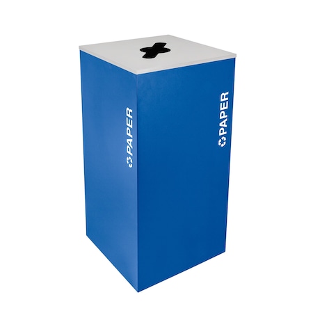 Ex-Cell Kaiser 36-Gal. Square Receptacle - Paper decal, Blue RC-KD36-P RYX